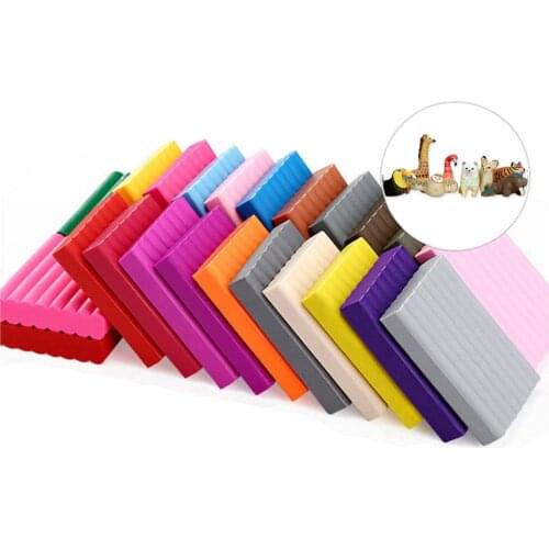 50P Colors Soft Clay DIY Slimes Decor Super Light Clay Toys Baking Molding Polymer Clay With Tools Gift for Kids