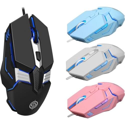 M12 Thumb Button DPI Mouse Ergonomic Glowing E-sports Mechanical Computer Notebook USB Wired Gaming Office Universal Mouse