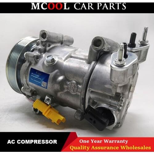 New SD7C16 AC Compressor For Peugeot 307 308 807 406 607 For Citroen C4 9651911480 6453QL 9671216780 9800839580