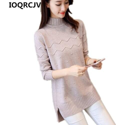 2019 Autumn Women Sweaters Mini Dress And Pullovers Solid Turtleneck Slim Casual Ladies Knitted Sweaters Jumper Femme Pull R579