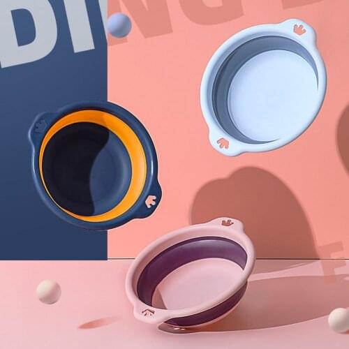 Durable Foldable Washbasin Portable Plastic Basins Laundry Tub Bathroom Kitchen Accessories Picnic Cleaning Tool Multi Size