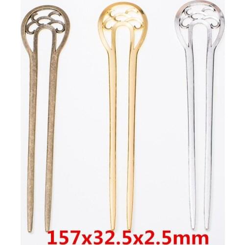 10pcs 157*32MM Antique bronze vintage hair stick gold hairstick hairpin ethnic hairwear bohemian hair jewelry bookmark fashion
