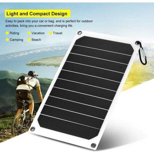 10W solar panel photovoltaic module board mobile phone charger outdoor lightweight USB charging board