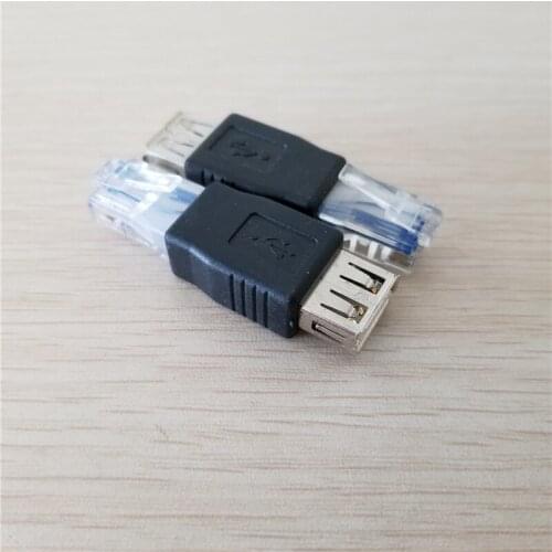 Brand NEW PC USB FEMALE A to ETHERNET RJ45 CONNECTOR ADAPTER
