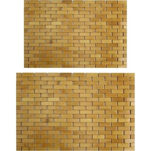 Teak Wood Bath Mat Feet Shower Floor Natural Bamboo Non Slip Large CNIM Hot