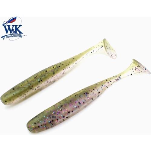 W&K Soft Lure 12 pcs 3 Inch Mini Paddle Tail Shad for Perch Catfish Bluegill Rockfish fishing Bait