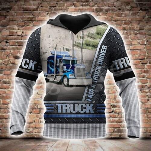 Tessffel Truck Trucker Driver Pullover Tracksuit NewFashion Crewneck Casual MenWomen 3Dprint Sweatshirts/Hoodies/Zip/jacket A-11