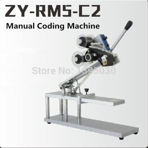 1pc Manual Ribbon Coding Machine Seal Coder Manual Hot Coding Machine Film Bag Date Printer ZY-RM5-C2