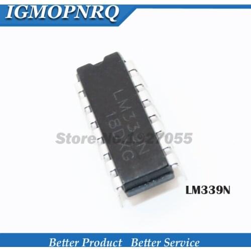 10PCS LM339N DIP14 LM339 DIP 339N DIP-14New Wholesale Precision Voltage Comparator DIP-14