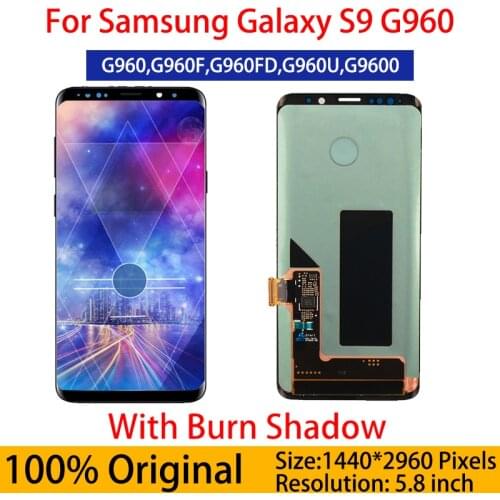 5.8'' Original LCD For Samsung S9 With Defect S9 SM-G960 G960U G960F No Frame Display With Touch Screen Digitizer Assembly Parts