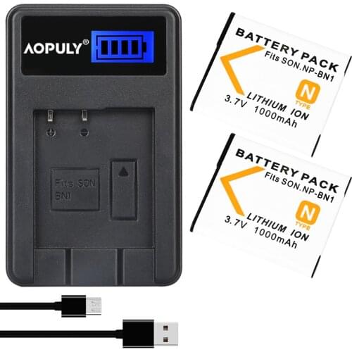 2x bateria NP BN1 NP-BN1 Battery NPBN1 + USB Charger For Sony DSC WX100 WX9 WX50 WX7 W510 W320 W310 W330 TX10 TX100 T110D Camera