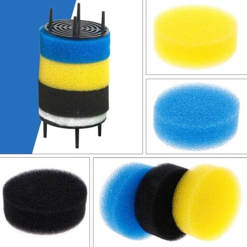 3Pcs Replacement Filter Sponge For External Aquarium Filter Bucket HW-602/HW-602B Drop Ship