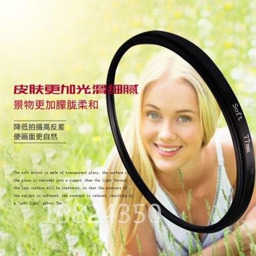 37 46 49 52 55 58 62 67 72 77mm Lens Soft Filter For Camera Camcorder Canon Nikon sony pentax dslr camera