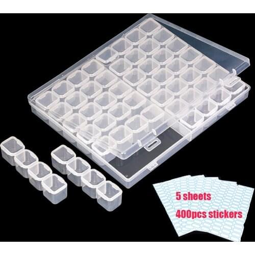 56 grid Dismountable diamond painting Accessories Diamond Embroidery Cases PP plastics Box Organizer Home Storage boxes