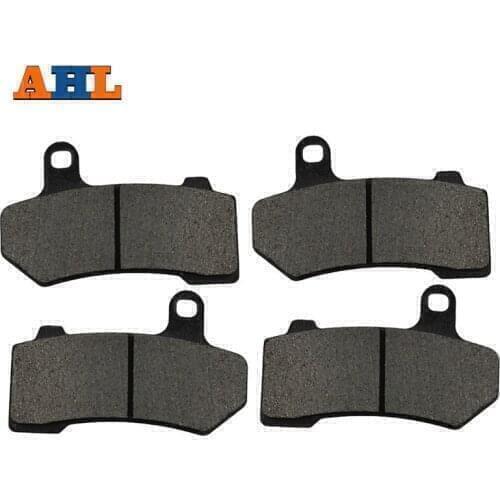 2 Pairs Motorcycle Brake Pads for VRSCDX Night Rod Special2007-2011 Black Brake Disc Pad