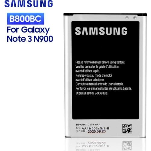SAMSUNG Original Replacement Battery B800BC For Samsung GALAXY NOTE3 NOTE 3 N900 N9002 N9005 N9006 N9008 N9009 With NFC 3200mAh
