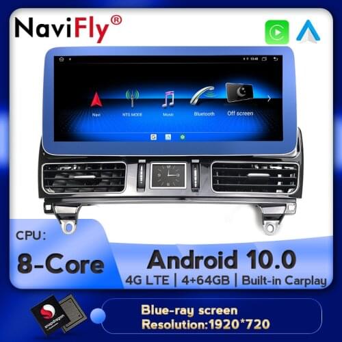 Android 10 6+128G Car Multimedia GPS Navigation Radio Player For Mercedes Benz ML 2012-2015 NTG4.5 carplay+Auto Blu-ray Screen