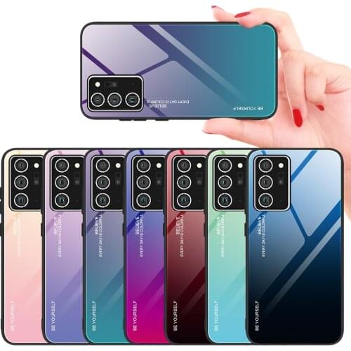 Tempered Glass Case For Samsung Note 20 Ultra Case Gradient Cover For Samsung Galaxy Note 20 Case For Samsung S20 Ultra Cover