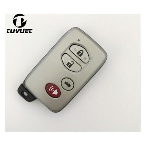 4 Buttons Keyless Entry New Smart Blade Remote Car Key FOB Case Shell for Toyota Sequoia Avalon RAV4 Highlander Camry
