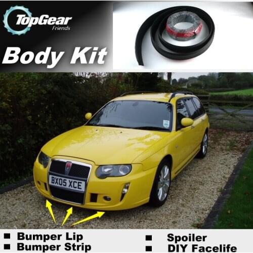 Bumper Lip Deflector Lips For Rover 75 / 750 1998~2005 Front Spoiler Skirt For TopGear Fans Car Tuning View / Body Kit / Strip