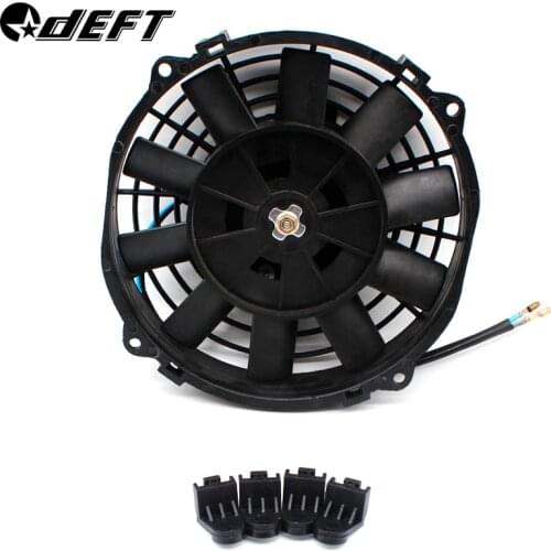 DEFT 12V Universal 8" 21MM Motor Engine Radiator Oil Cooler Cooling Electric Pull Push Fan Radiator Electric Engine Cooling Fan