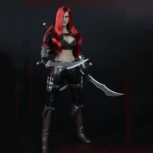 For Collection 1/6 Scale FIGURECOSER COS001 LOL Katarina Du Couteau the Sinister Blade Figure Action Figure Model for Fans Gifts