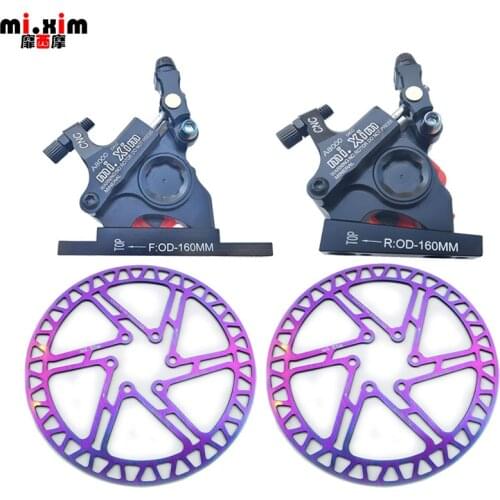 Road Bike Hydraulic Disc Brake Calipers Flat Mount Gravel Bicycle Oil Disc Brake with 160mm brake rotor
