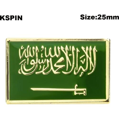 Saudi Arabia Flag Badge Brooch Natinal Lapel Pins Flag Lapel Pins Country Flag Badge XY0595