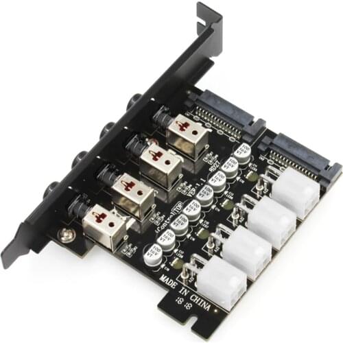 JEYI iControl-8 4 Ports Management Control System Hard Disk Power Supply Switch HUB HDD SSD Power Protection Controller Board