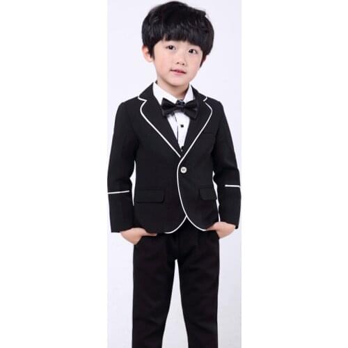 Boys suits for weddings Kids Prom tuexdo Formal Suit Childrens Day Chorus Show Birthday Dress Girls Piano Ceremony Costume