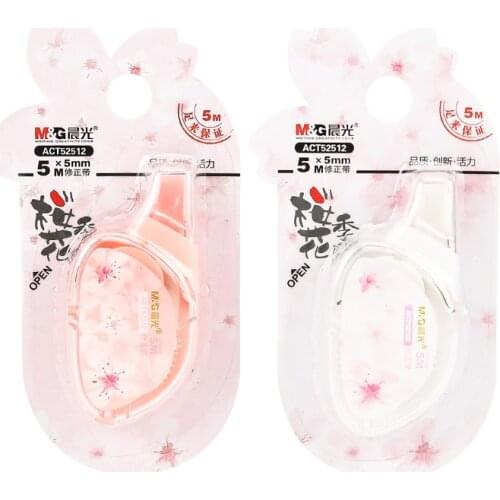 M&g 1PCS/3PCS/5PCS/8PCS Sakura Season Limited Correction Band 5M*5MM/12M*5M Office Stationery School Student Study Stationery