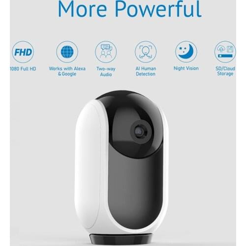 Tuya WiFi Camera Pan Tilt Mini Security Camera 1080P Smart Home Surveillance Security Camera Support Two Way Audio Night Vision