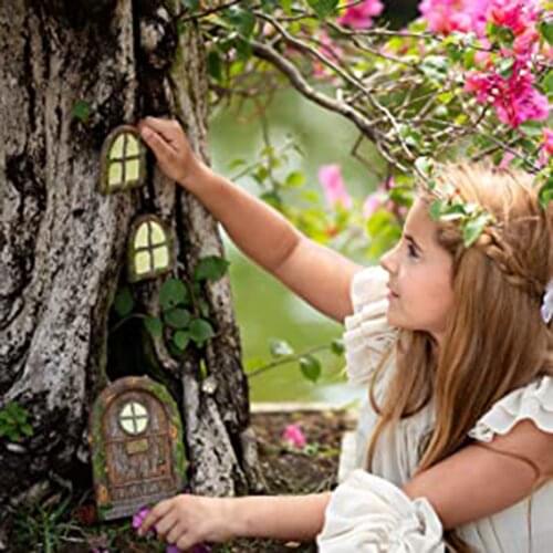 Miniature Fairy Windows for Art Garden Patio Statues Decoration Outdoor