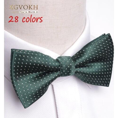 28 style Men Formal commercial Gentleman bow tie butterfly cravat bowtie male solid color marriage bow ties for men dress