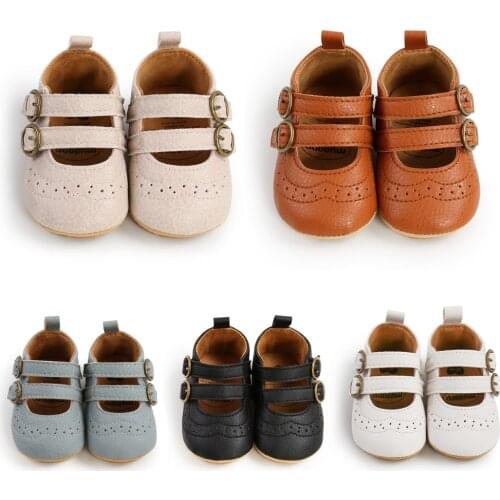 Newborn Baby Boys Girls First Walkers Soft PU Leather Shoes Infant Fashion Soft-soled Toddler Shoes + Socks Autumn Spring 0-18M