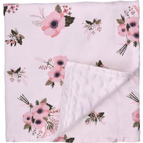 Baby Bedding Blankets Mantas Fashion Minky Blanket With Dot Boys Girls Baby Wrap Babydecke Cobertor Newborn Baby Blankets