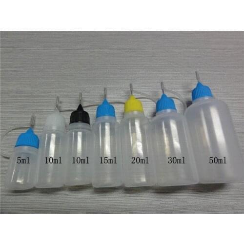 20ml Plastic Needle Dropper Bottle Empty E Liquid Bottle Oil Bottle PE Needle Bottle for eGo Series Electronic Cigar