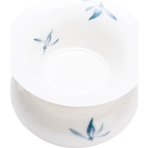 Hand-painted Tea Strainer Ceramic Tea Leaking Tea Compartment Combo Set Kung Fu Tea Set Accessories Making Tea Filter Separator