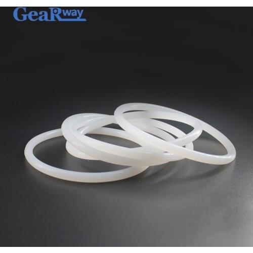 Silicon O Ring Seals 4mm CS Translucent Silicone O Ring Gasket 12/13/14/15/29/30mm OD Food Grade Silicone Rubber O Ring
