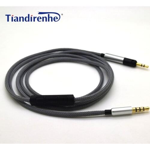 Replacement Cable for Sennheiser HD598 HD558 HD518 Headphone Headset Upgraded Silver Plated 3.5mm to 2.5mm Wire with Remote mic