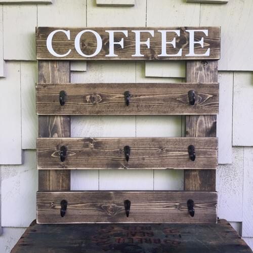 Umutpark Wood Wall Mug Robe Hook