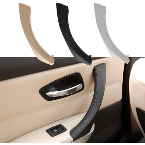 2Pcs/Set Car Inner Handle Interior Door Panel Pull Trim Cover Left Right for BMW 3 Series E90 E91 2004-2012 Auto Accessories