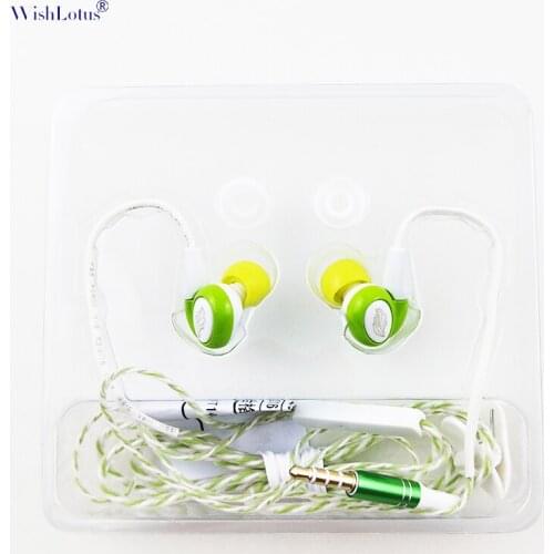 WishLotus Earhook Sports Earphone Sweatproof In ear Earbud with In-line Mic and volume 3.5mm Plug Running Jogging For Phone