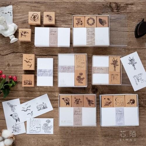 Japanese Elementary School Student Handbook Stamp Wooden Butterfly Rubber Stamp wooden stamp