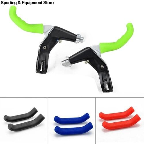 1pair Silicone Gel Universal Type Brake Handle Lever Protection Cover Protector Sleeve for Mountain Road Bike Fixed Gear