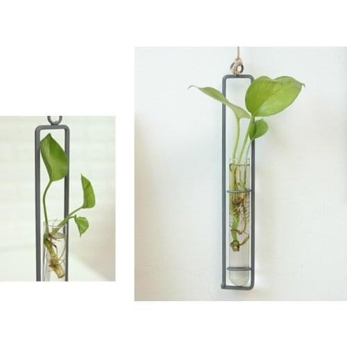1PC Long Hanging Glass Vase Hydroponic Glass Vases Fashion Home Decoration Ornaments Plants Flower Vase JL 216