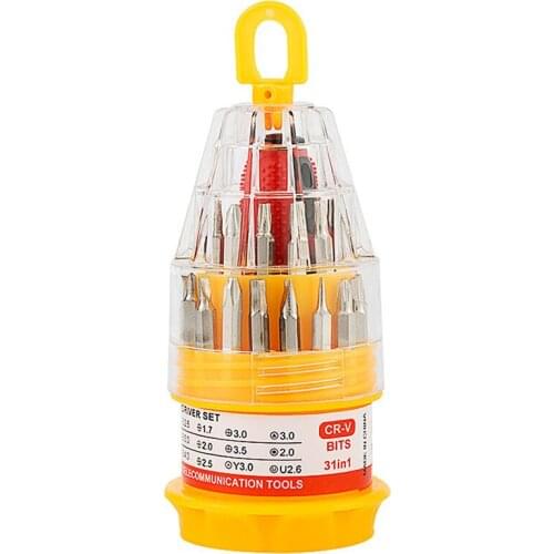 31 In 1 Multi Function Screwdriver Set Precision Phone Computer Camera Slotted Phillips Screwdriver Tools Torx Hex Screw Driver