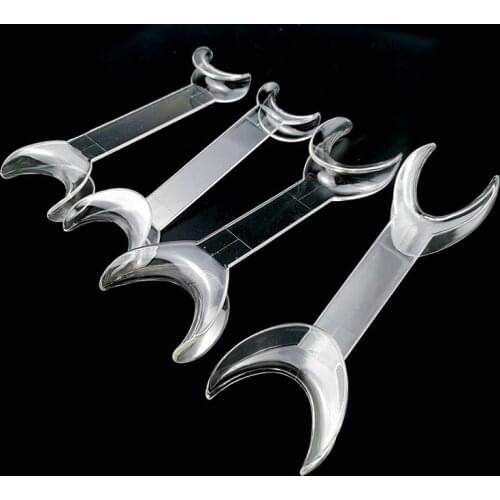 4Pcs Dental Transparent Double-headed T-Shape Intraoral Cheek Lip Retractor Opener Large/small Dental Supplies