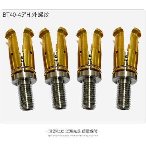 BT30/BT40 Pull Claw 4 Petal Clamp CNC Spindle 45 Degree High Precision External Thread Titanium Plating Pull For Milling Machine