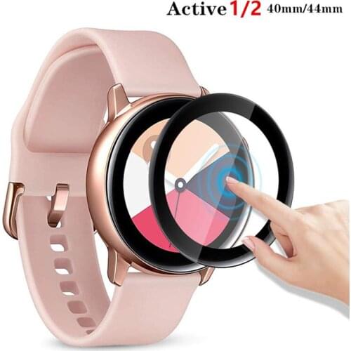 Case For Samsung Galaxy Active 2 44mm 40mm 3D waterproof Soft Full Edge Cover Screen Protector for samsung Active 2